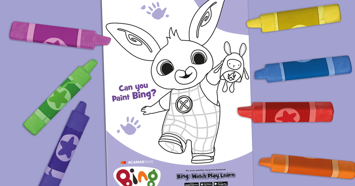 アイドル [MINYYUNY] Bing Lettering PET Color Paint with Bing | Bing Bunny